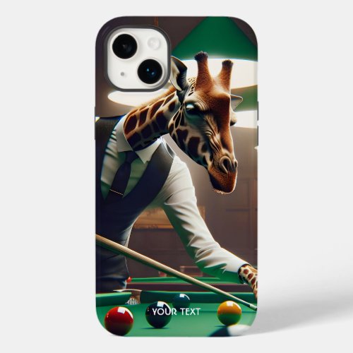 Fantasy Cute Giraffe Playing Snooker Case_Mate iPhone 14 Plus Case