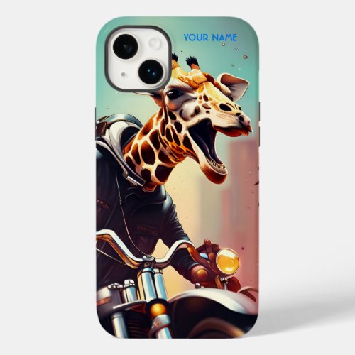 Fantasy Cute Giraffe Riding Bike Case_Mate iPhone 14 Plus Case