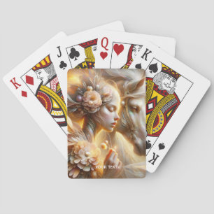 Fantasy Cute Girl And Horse Poker Cards