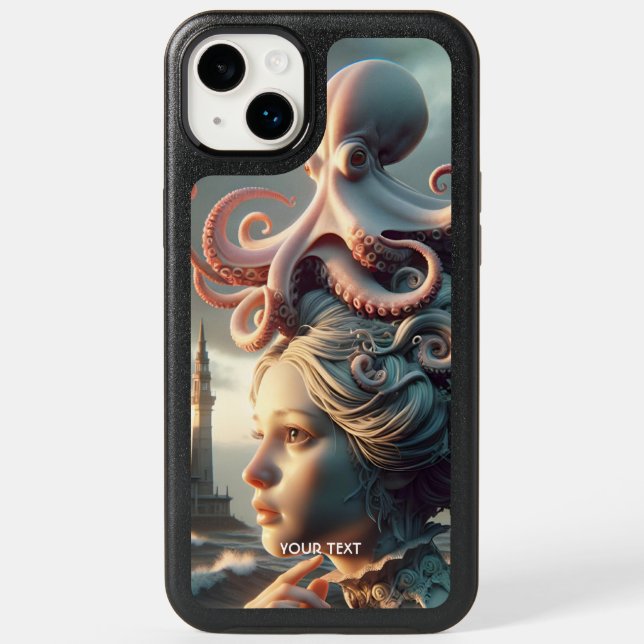 Fantasy Cute Girl Octopus Sea Otterbox iPhone Case (Back)
