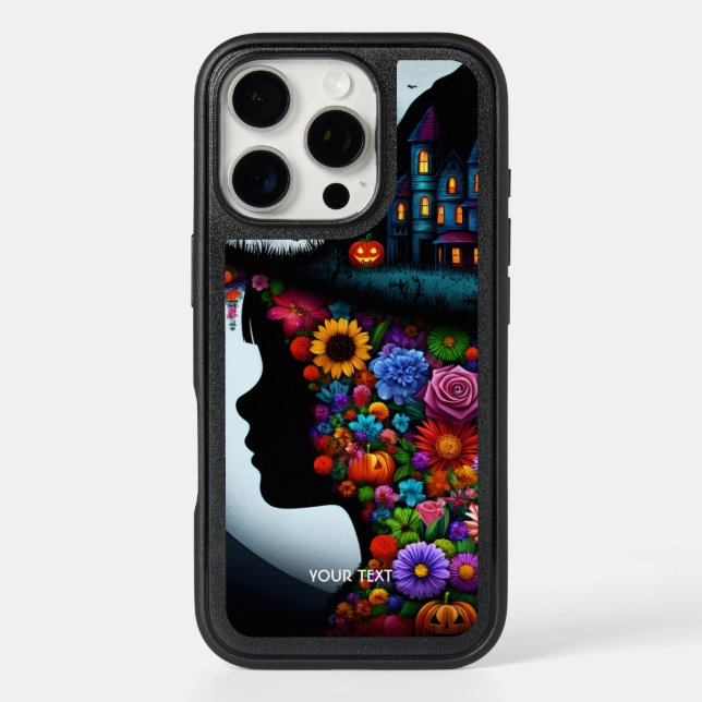 Fantasy Cute Girl Witch Halloween Otterbox iPhone Case (Back)