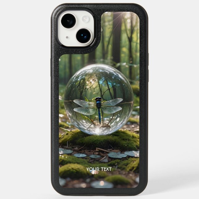 Fantasy Cute Glass Sphere Dragonfly Otterbox iPhone Case (Back)