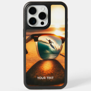 Fantasy Cute Glasses Sunset Beach iPhone 15 Pro Max Case