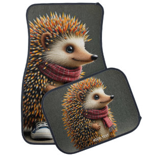 Fantasy Cute Hedgehog Sharp Needles Car Floor Mat