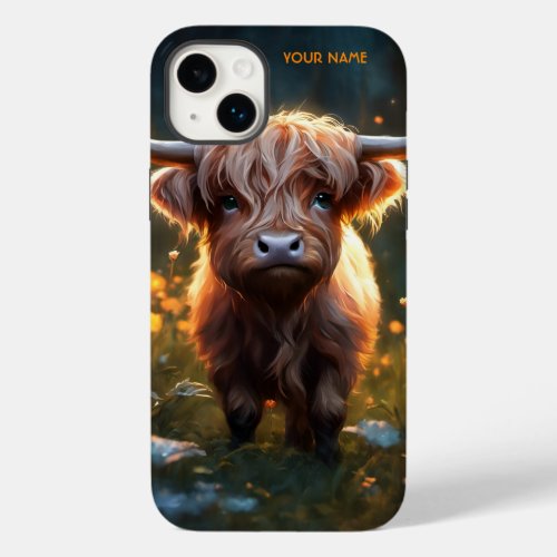 Fantasy Cute Highland Baby Cow Case_Mate iPhone 14 Plus Case