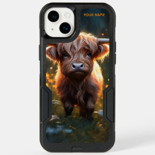 Fantasy Cute Highland Baby Cow OtterBox iPhone 14 Plus Case