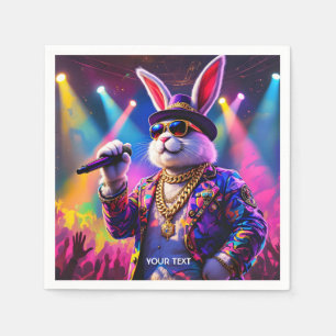 Fantasy Cute Hip Hop Artist Napkins