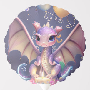 Fantasy Cute Kawaii baby dragon Balloon