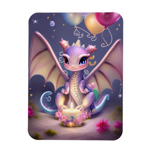 Fantasy Cute Kawaii baby dragon  Magnet