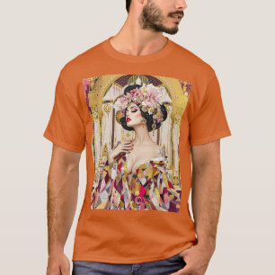 Fantasy Cute Lady Art Deco T-Shirt