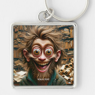 Fantasy Cute Library Big Eyes Keychain