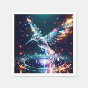 Fantasy Cute Luminous Bird Space Napkins