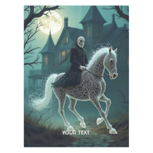 Fantasy Cute Man Halloween Horse Tablecloth