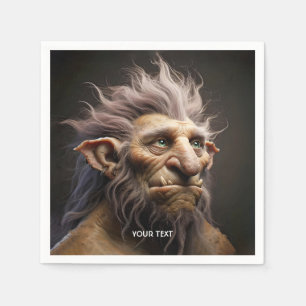 Fantasy Cute Mountain Mythical Creature Napkins