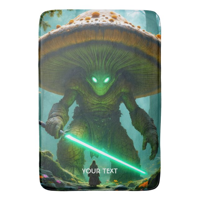 Fantasy Cute  Mushroom Saber Forest Bath Mat (Front Vertical)