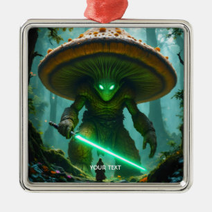 Fantasy Cute Mushroom Saber Forest Metal Ornament