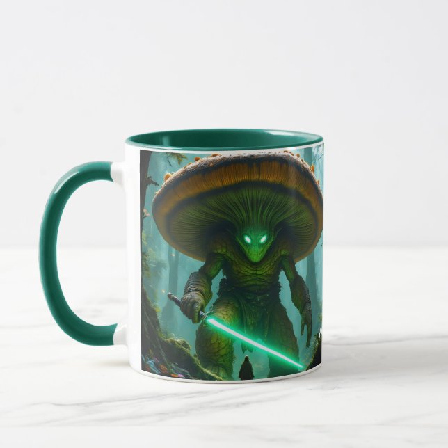 Fantasy Cute  Mushroom Saber Forest Mug (Left)