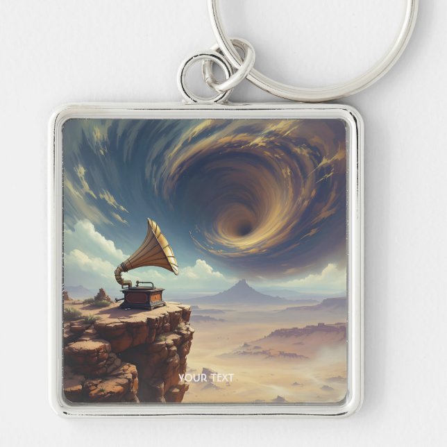 Fantasy Cute Music Of Desert Keychain (Front)