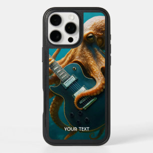 Fantasy Cute Octopus Playing Guitar iPhone 16 Pro Max Case
