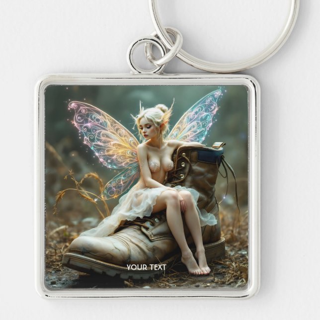 Fantasy Cute  Old Big Boot Keychain (Front)