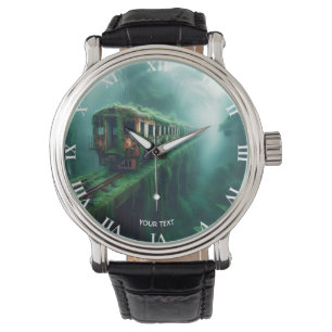 Fantasy Cute Old Past Train Watch