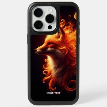 Fantasy Cute Orange Fox Fire Iphone 15 Pro Max Case by HumusInPita at Zazzle