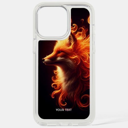 Fantasy Cute Orange Fox Fire Iphone 15 Pro Max Case