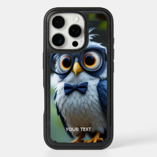 Fantasy Cute Owl Glasses Bow iPhone 16 Pro Case