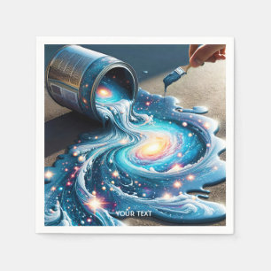 Fantasy Cute Paint Space Stars Napkins