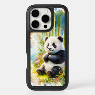 Fantasy Cute Panda Bamboo Forest iPhone 16 Pro Case