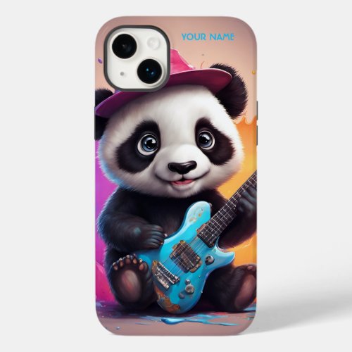 Fantasy Cute Panda Playing Guitar Case_Mate iPhone 14 Plus Case