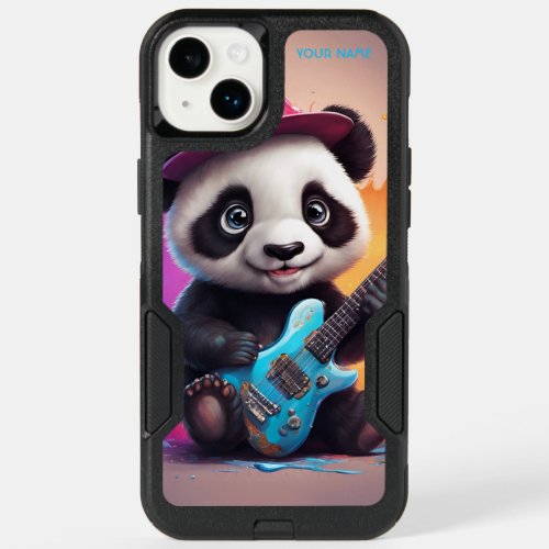 Fantasy Cute Panda Playing Guitar OtterBox iPhone 14 Plus Case