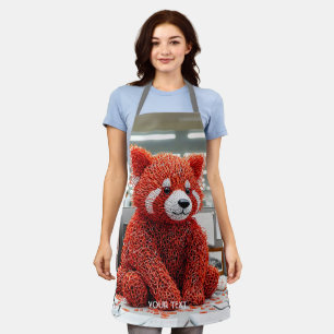 Fantasy Cute Paper Clip Bear Apron