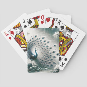 Fantasy Cute Peacock Rain Tree Poker Cards