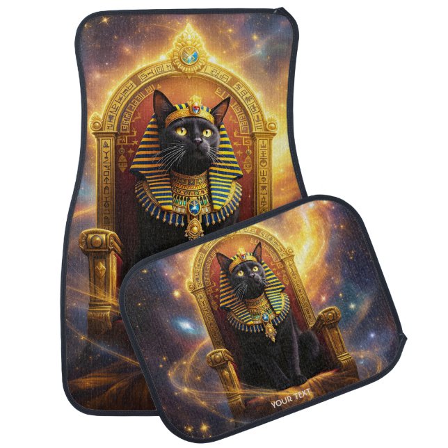 Fantasy Cute Pharaoh Regal Cat Car Floor Mat (Set)