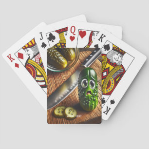 Fantasy Cute Pickles Board Jar Poker Cards