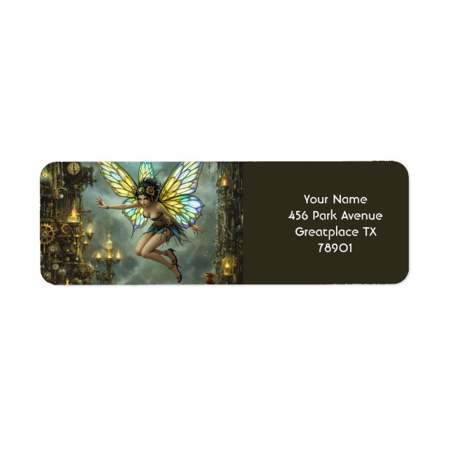 Fantasy Cute Pixie Butterfly Wings Label (Front)