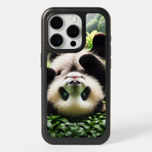 Fantasy Cute Playful Panda Baby iPhone 15 Pro Case
