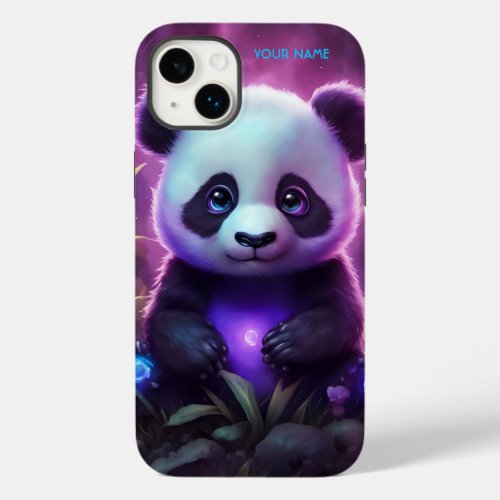 Fantasy Cute Purple Baby Panda Case_Mate iPhone 14 Plus Case