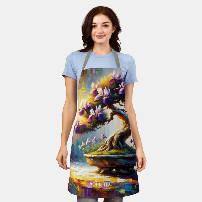 Fantasy Cute Purple Mini Tree Apron (Worn)