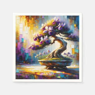 Fantasy Cute Purple Mini Tree Napkins