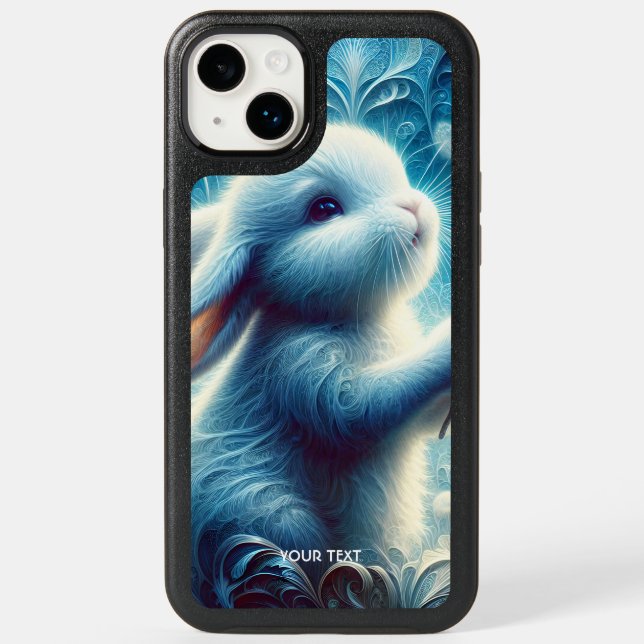 Fantasy Cute Rabbit Bunny Flower Otterbox iPhone Case (Back)