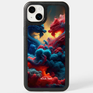 Fantasy Cute Red Blue Dragons OtterBox iPhone 14 Plus Case
