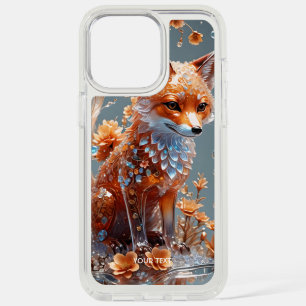 Fantasy Cute Red Glass Fox iPhone 15 Pro Max Case