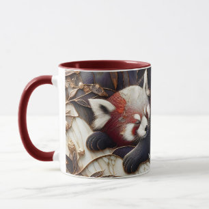 Fantasy Cute Red Panda Art Mug