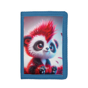 Fantasy Cute Red Panda Baby Tri-fold Wallet