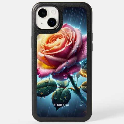 Fantasy Cute Rose Rain Lighting OtterBox iPhone 14 Plus Case