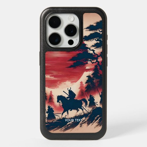 Fantasy Cute Samurai Sun Rising iPhone 15 Pro Case