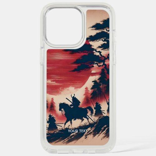 Fantasy Cute Samurai Sun Rising iPhone 15 Pro Max Case