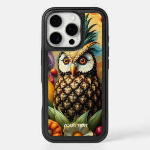Fantasy Cute Serene Pineapple Owl iPhone 16 Pro Case